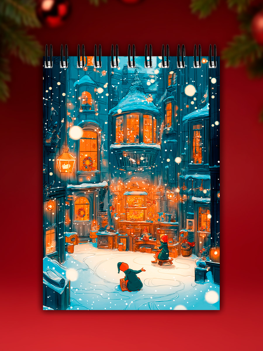 Блокнот Prof-Press Новогодние картинки 32 лист. - фото 7