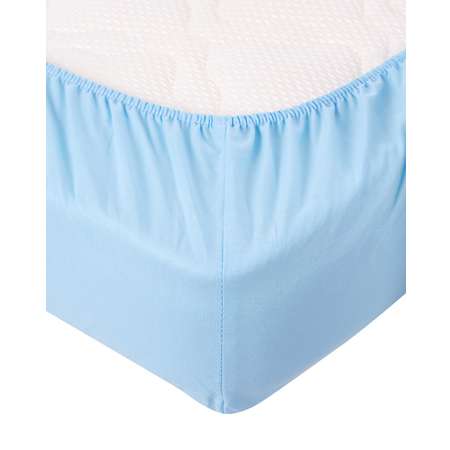 Простынь на резинке Lemony kids Supreme Голубой 120х60 трикотаж