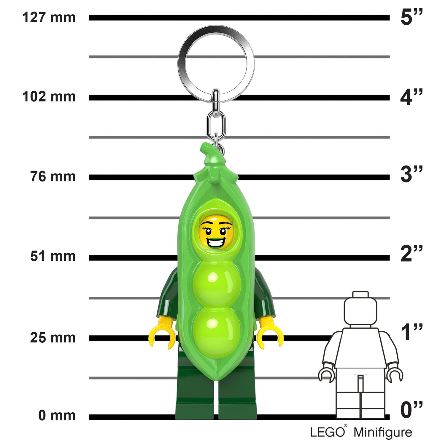 Брелок LEGO Minifigures - Девочка-горох 1 шт. - фото 5