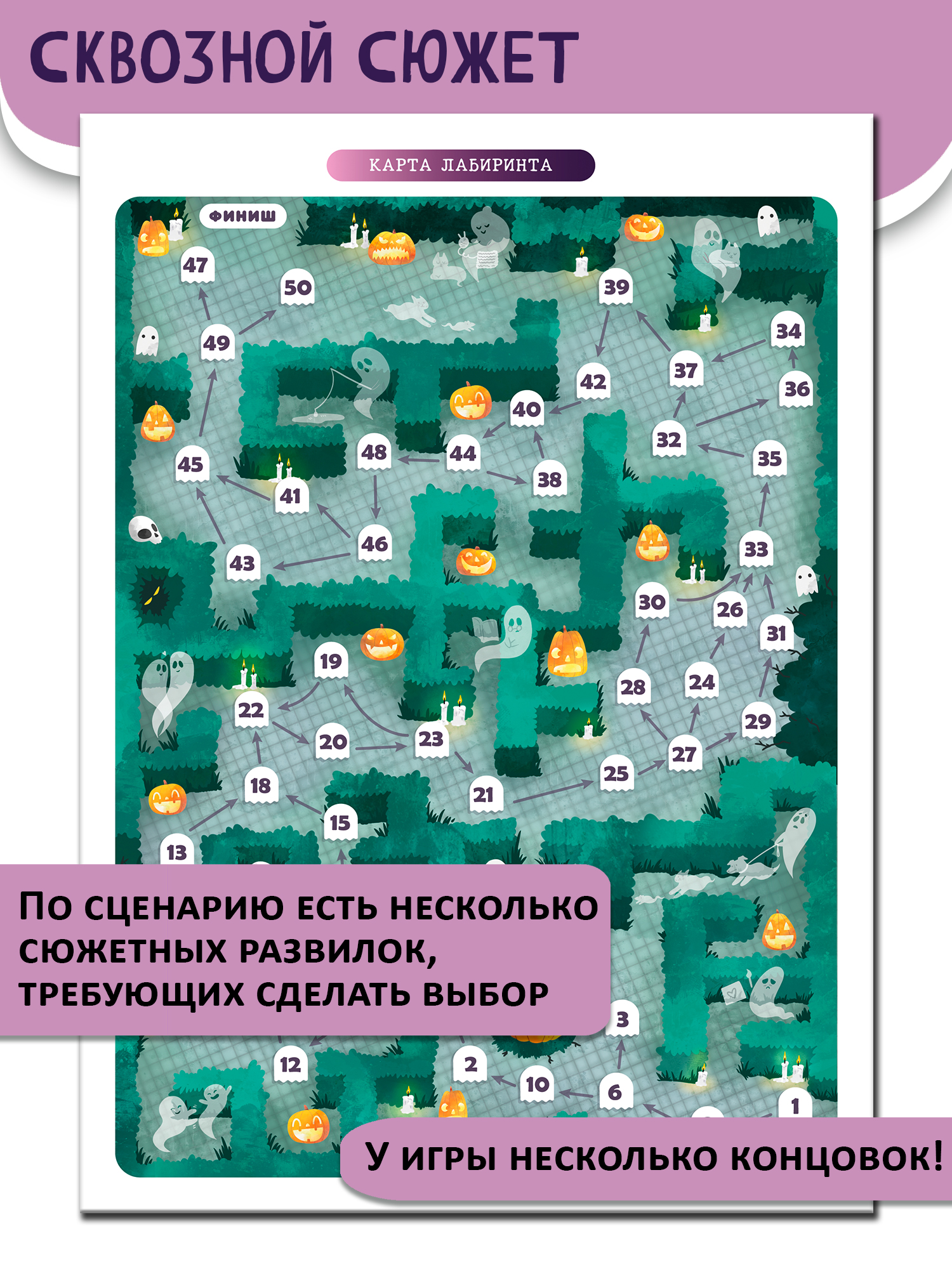 Настольная игра Дрофа-Медиа Квест Лабиринт привидений - фото 4