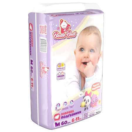Подгузники Belle-Bell M 60 шт.