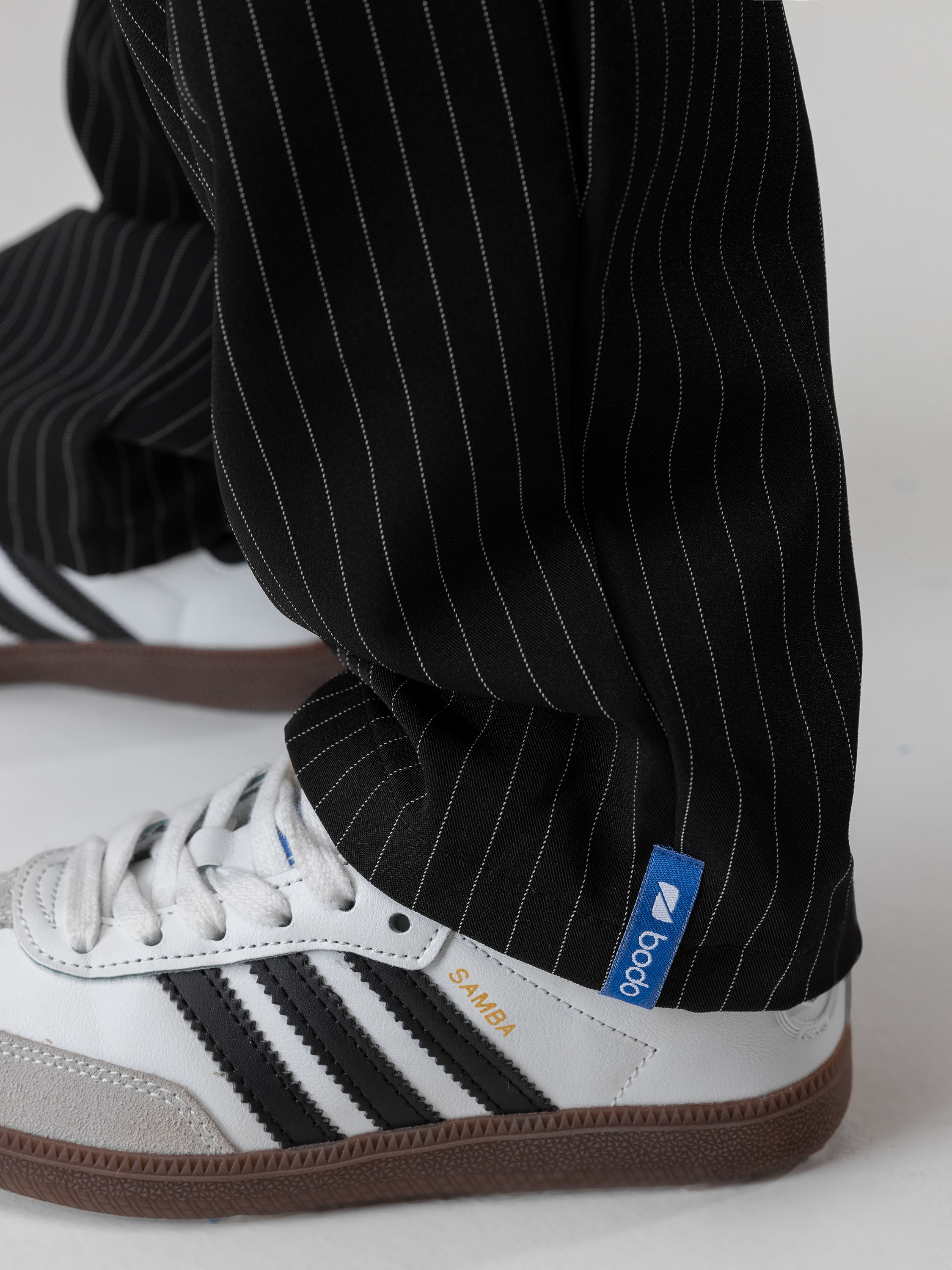 Брюки Bodo 6-638MU_черный (белый) - фото 10