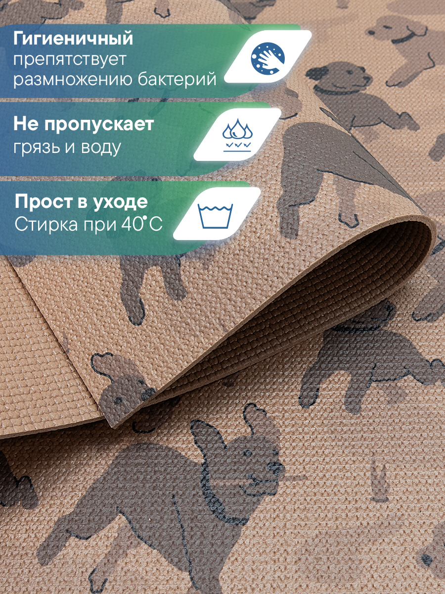 Коврик под миску VILINA для собак и кошек 50х30 см. - фото 2