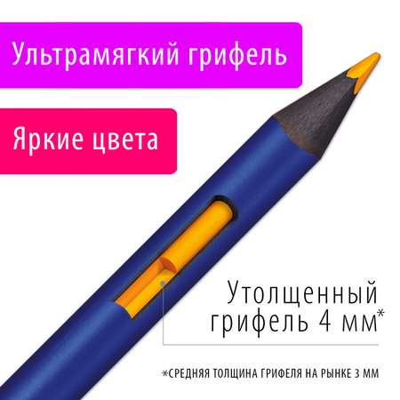 Карандаши акварельные Brauberg 24 шт.