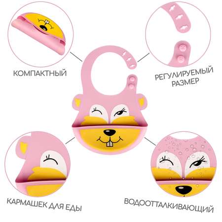 Нагрудник Zupo Crafts силикон