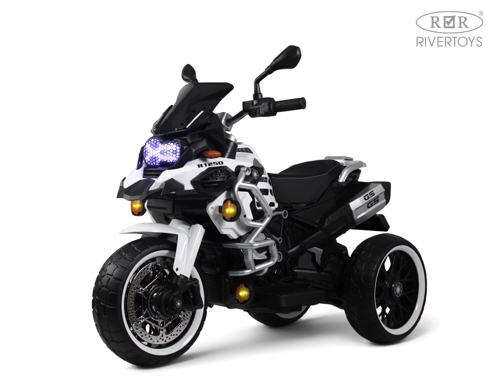 Электромобиль RIVERTOYS М008БХ-WHITE - фото 1