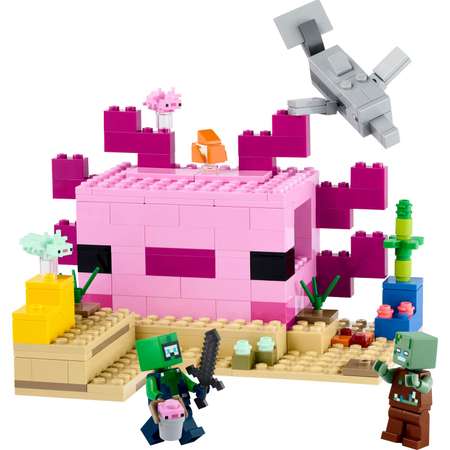 Конструктор LEGO Minecraft The Axolotl House блочный