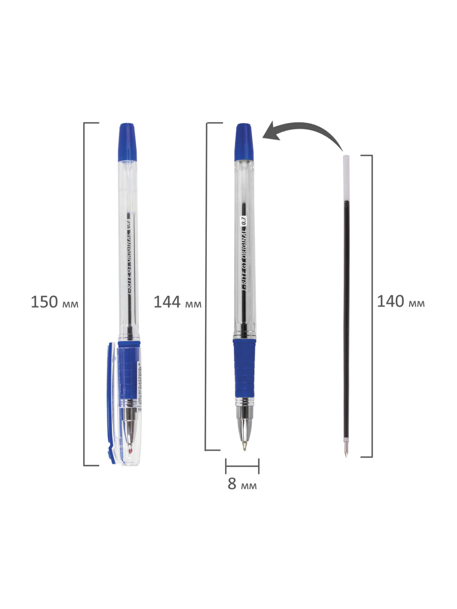 Ручка шариковая Brauberg 12 шт. - фото 11