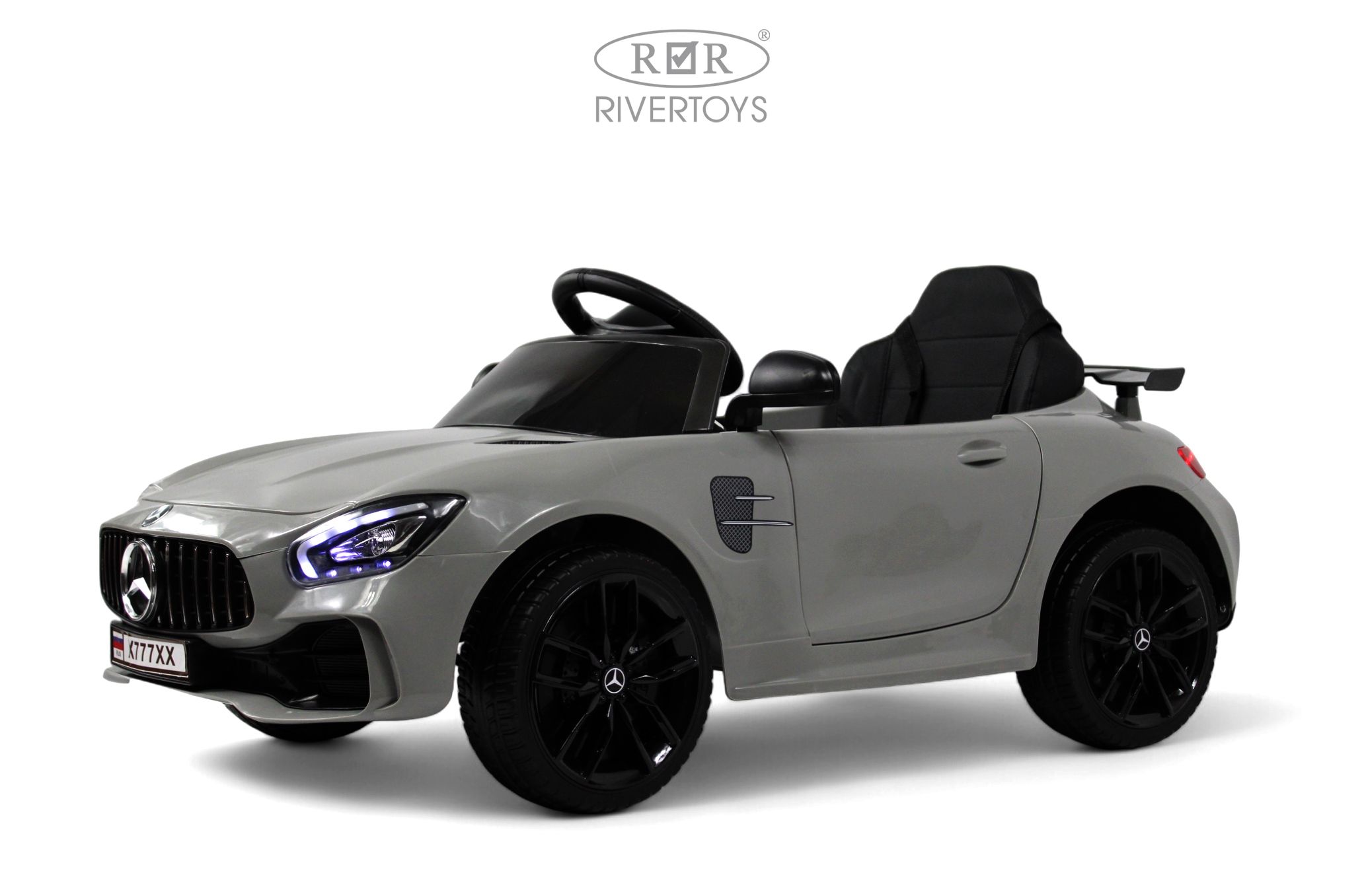 Электромобиль RIVERTOYS Mercedes X777XX-AMG-GREY С пультом ДУ - фото 4