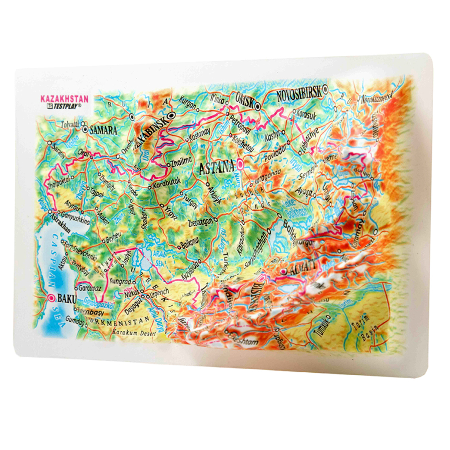 3D карта Testplay Казахстан Mini магнит - фото 2
