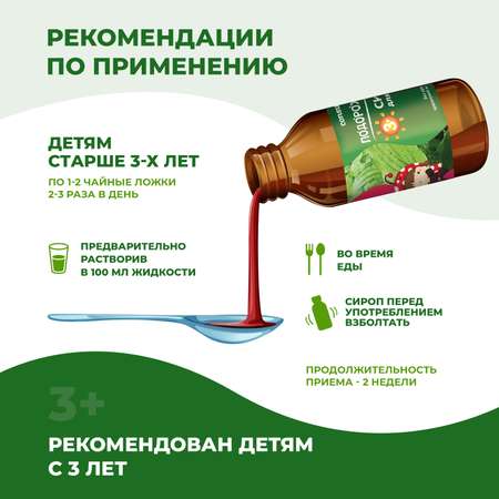 Биологически активная добавка Consumed Подорожник сироп для детей 3+ 100мл