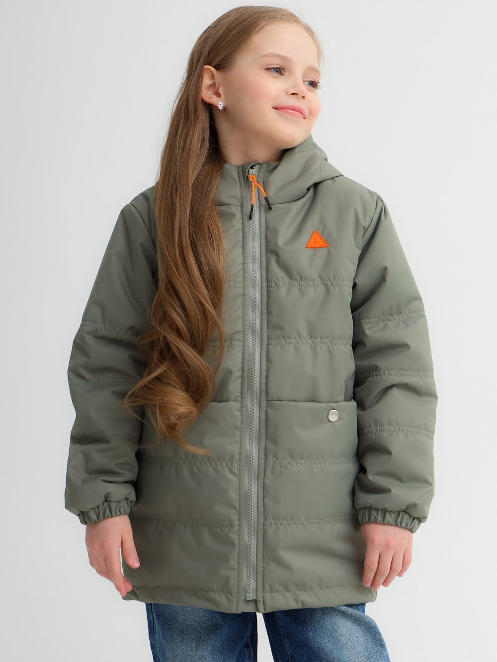 Куртка MINIDINO B-VO-Krt-111/0Куртка демисезонная Мини Д оливка детская - фото 4