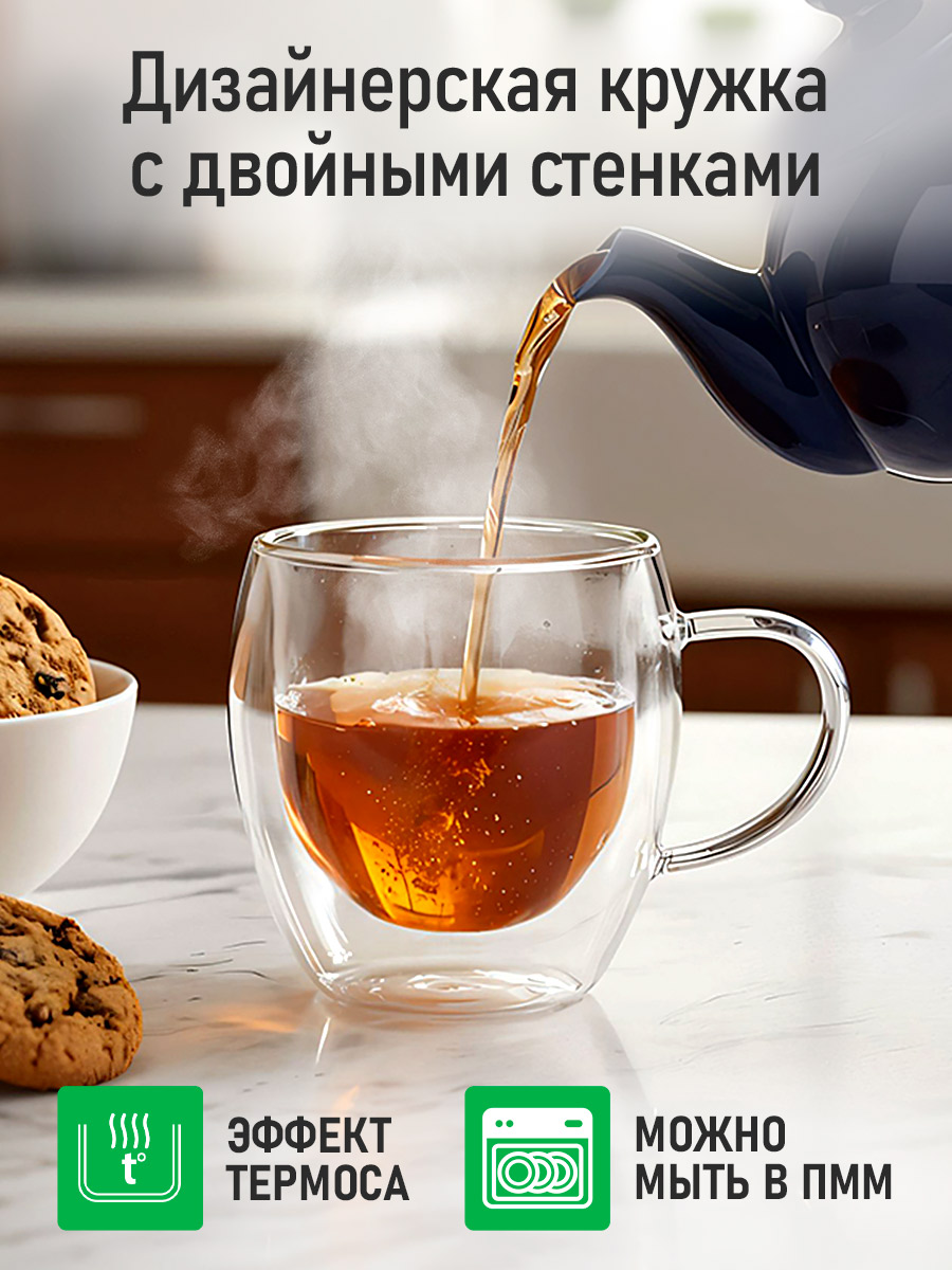 Прозрачные кружки MARTA MT-GD3907A - фото 3