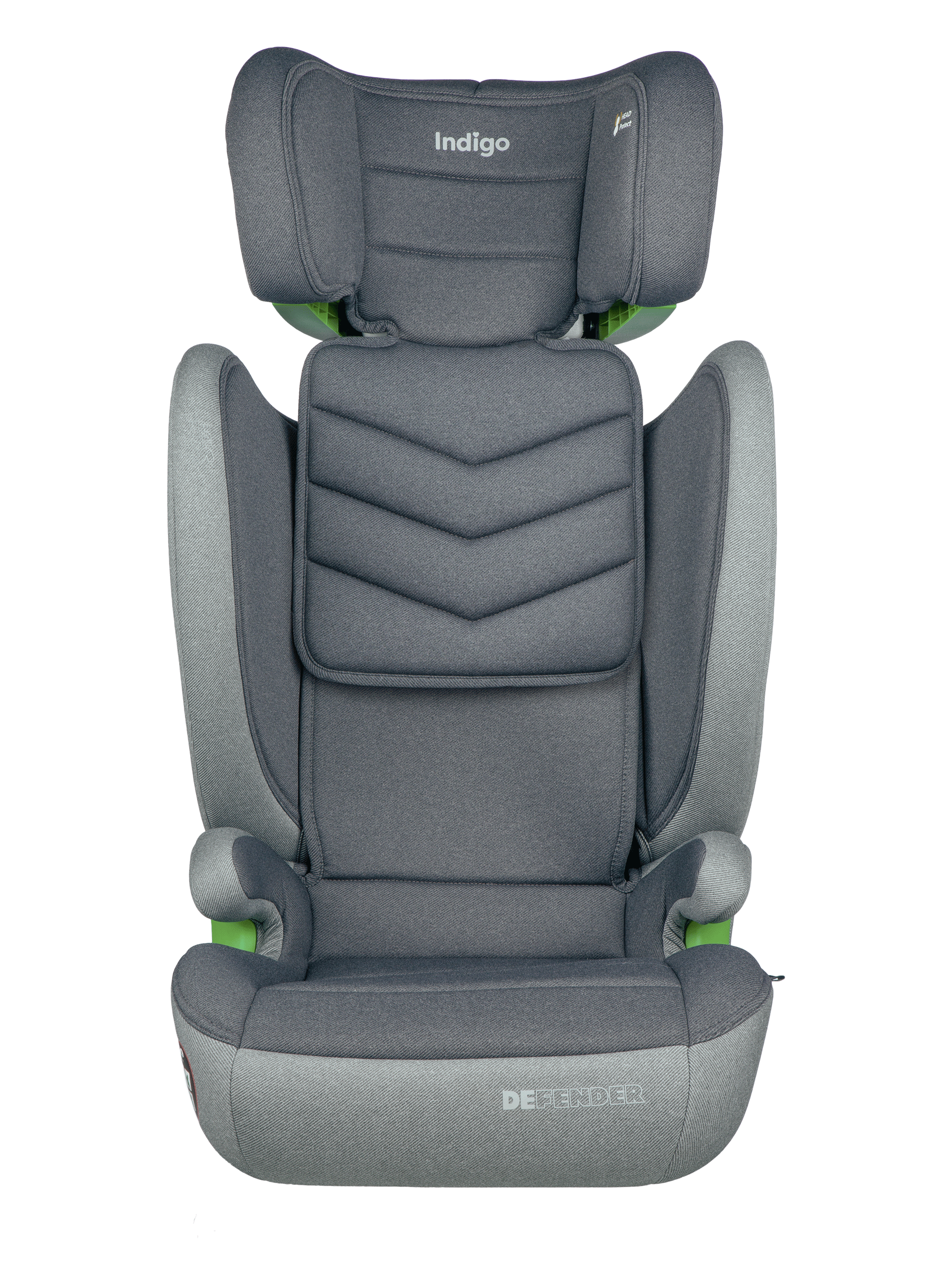 Автокресло Indigo DEFENDER, I-SIZE , темно-серый Isofix 2/3 (15-36 кг) серый - фото 19
