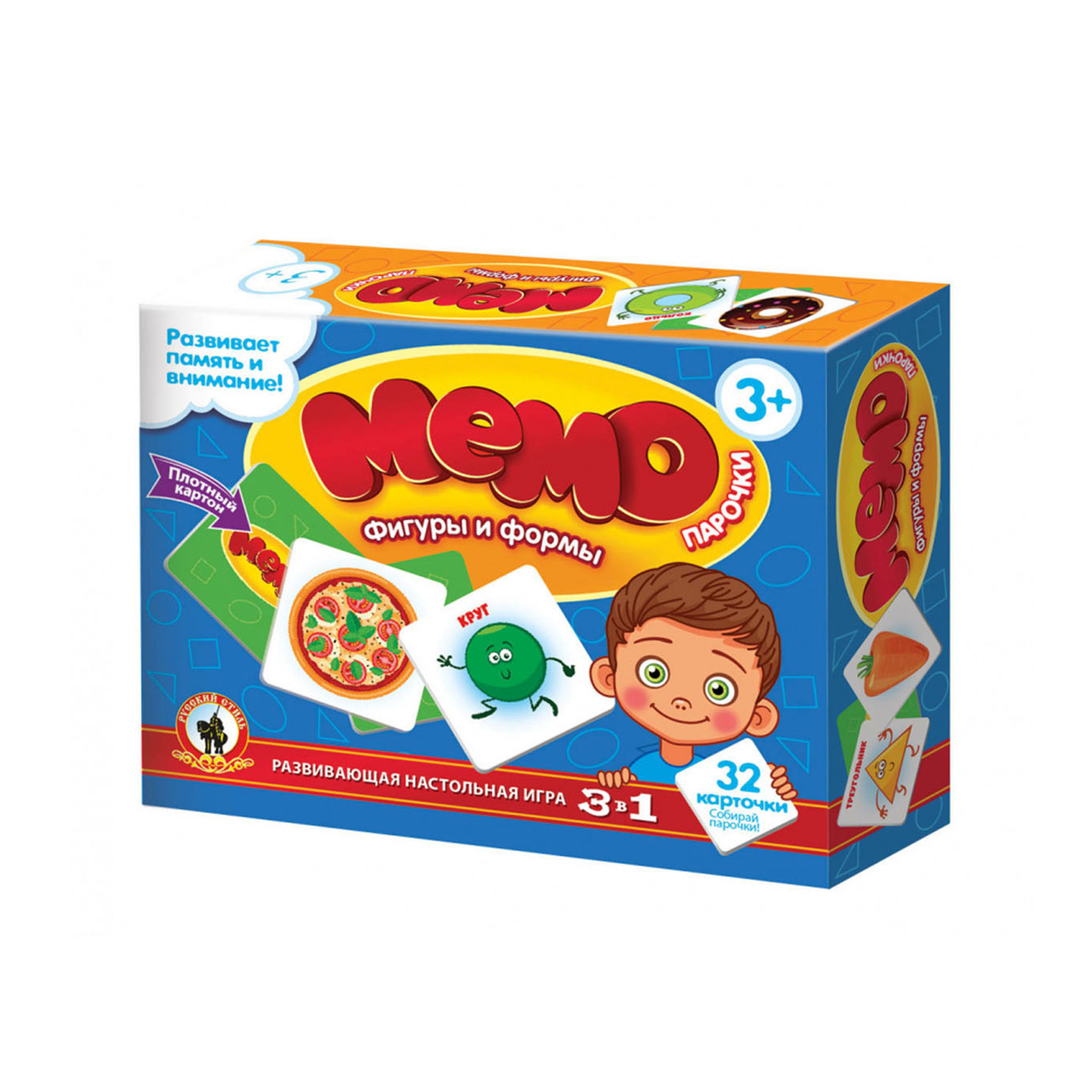 Настольная игра Русский стиль Мемо Фигуры и формы - фото 10