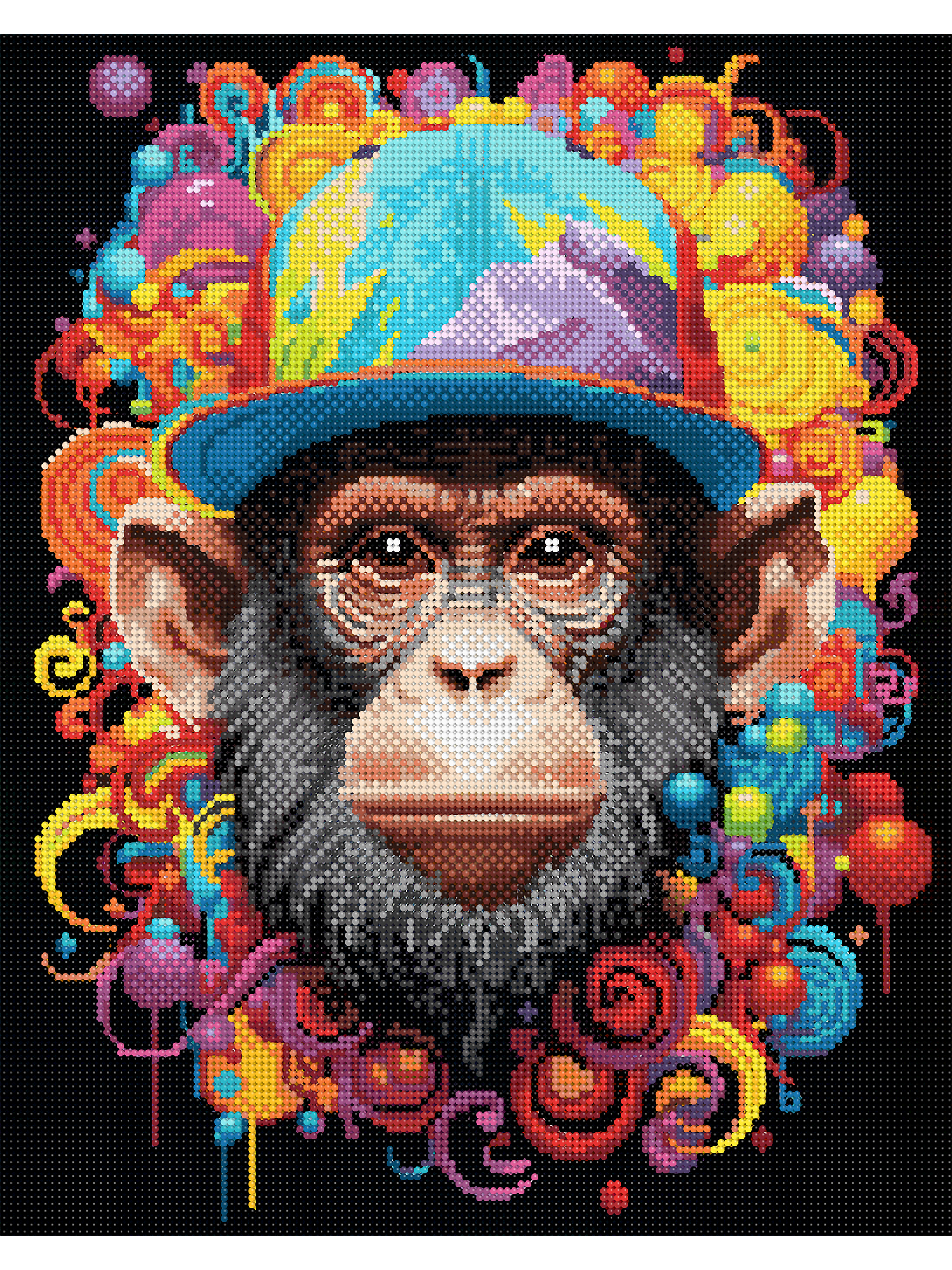 Алмазная мозаика Art on Canvas Обезьяна в ассортименте - фото 2