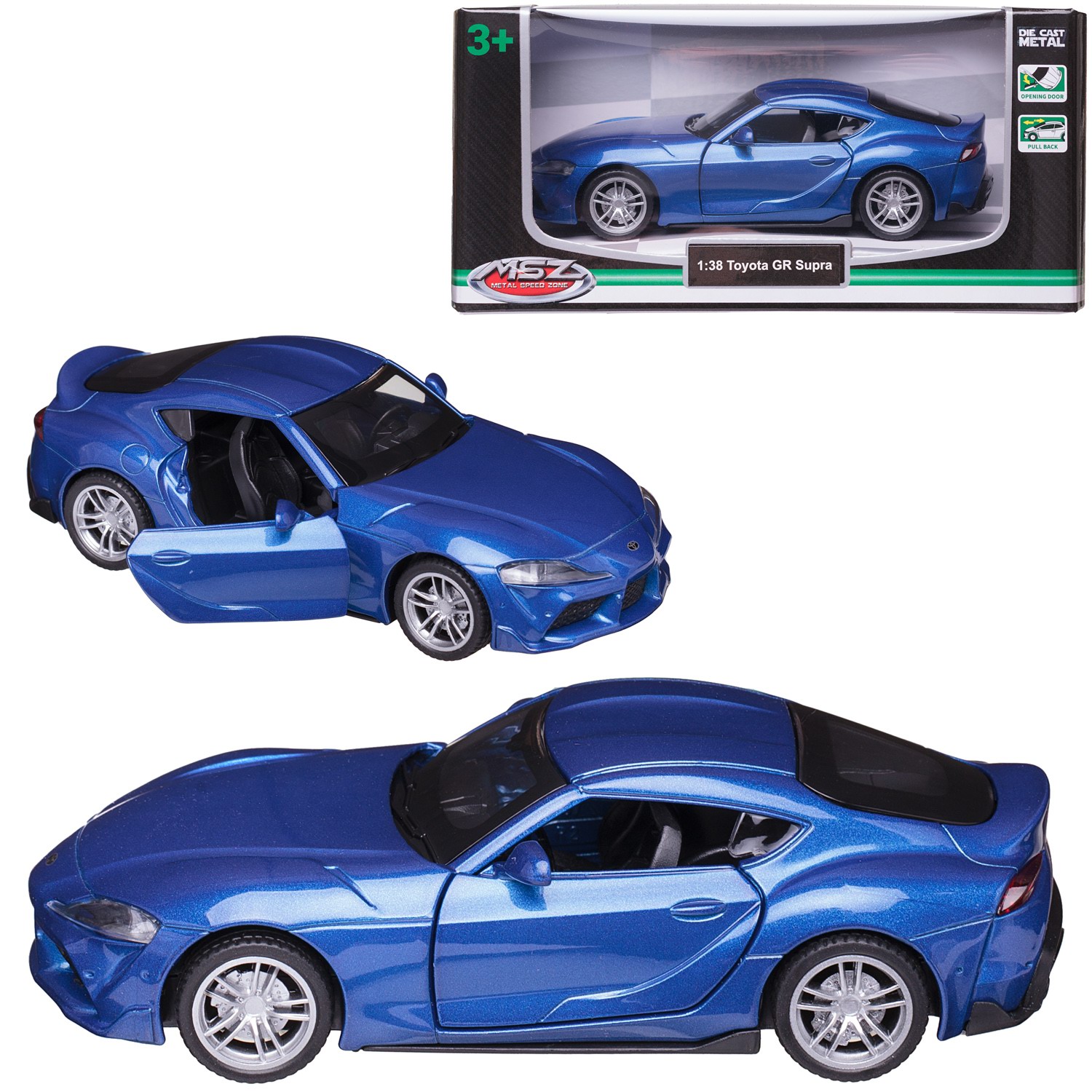 Автомобиль Abtoys Toyota MSZ 1:43 WE-15968BL - фото 1