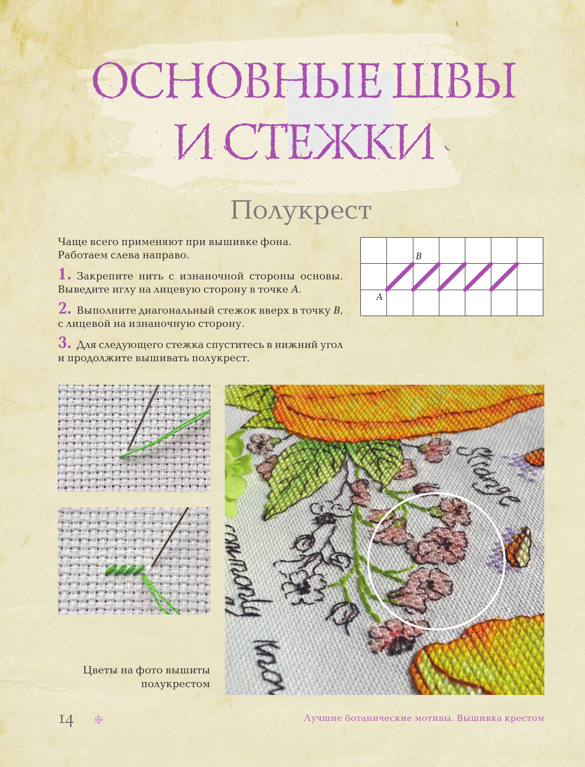 Книга АСТ Лучшие ботанические мотивы. Вышивка крестом - фото 7
