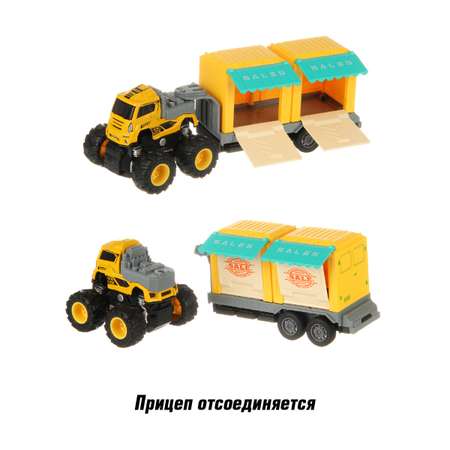 Трактор Veld Co с прицепом