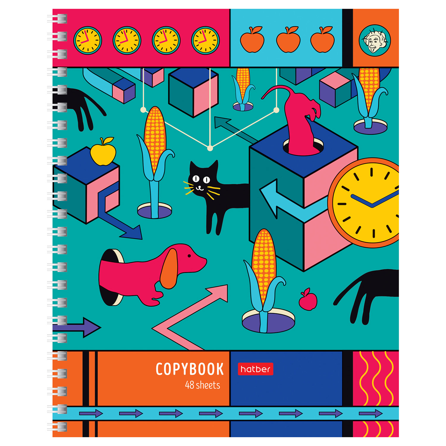 Общая тетрадь Hatber клетка 48 лист. в ассортименте - фото 4