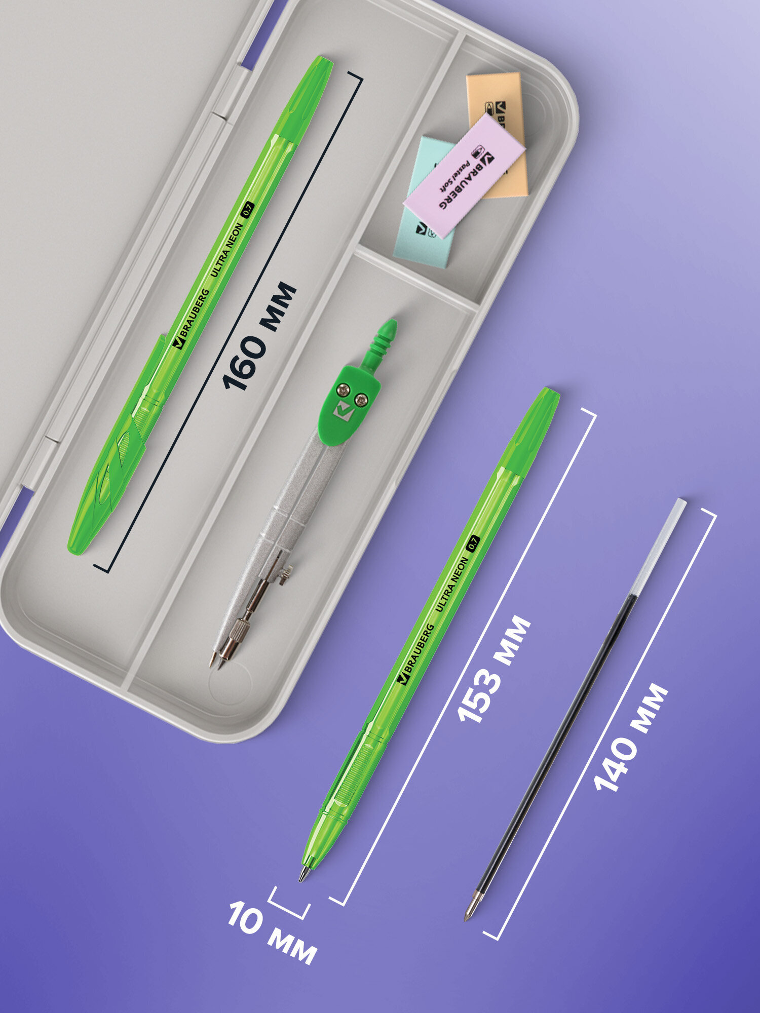 Ручка шариковая Brauberg 50 шт. - фото 4