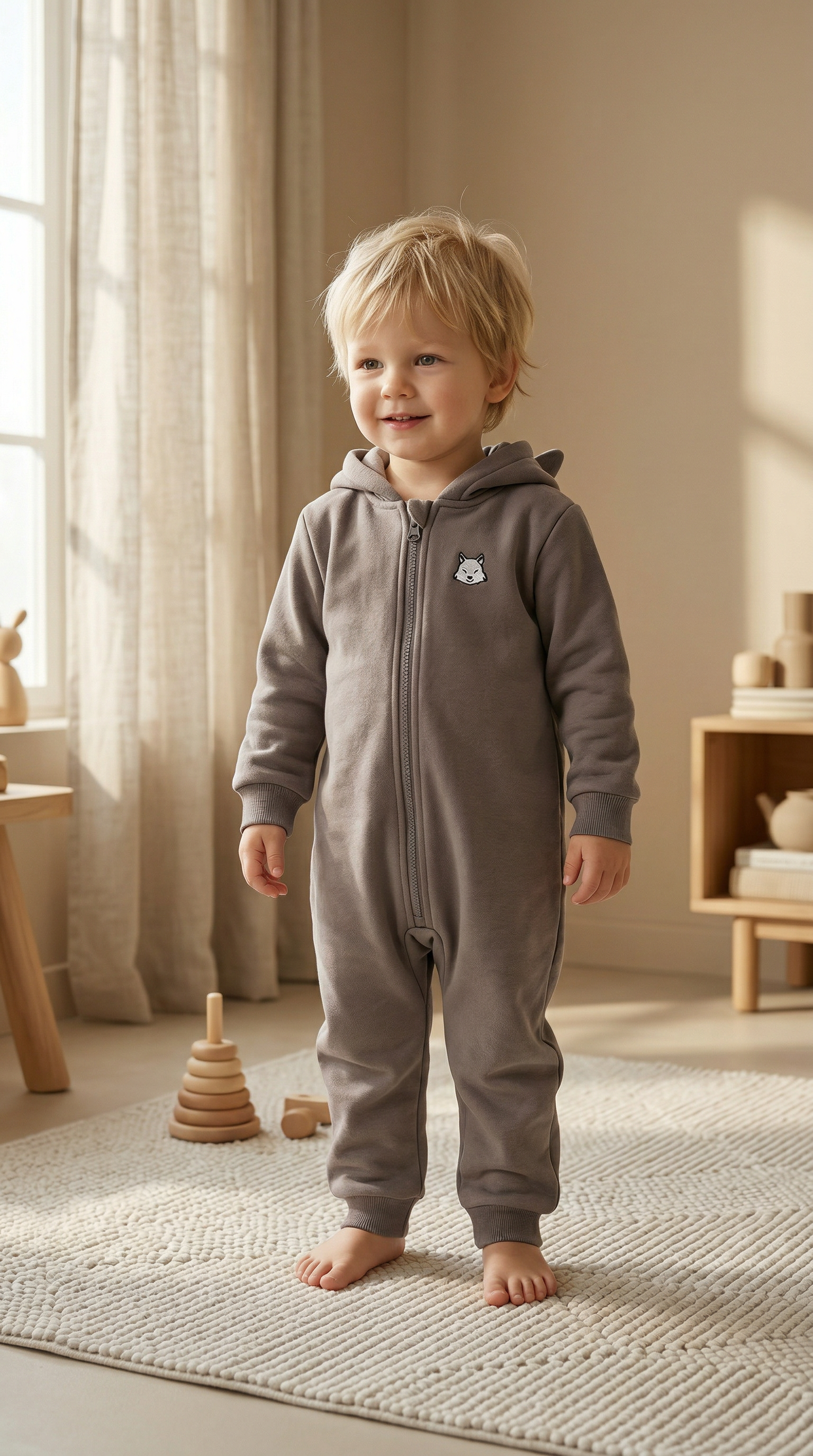 Комбинезон Лапушка 5055ф серый - фото 8