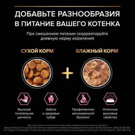 Корм сухой для котят PRO PLAN 200г с индейкой с чувствительным пищеварением