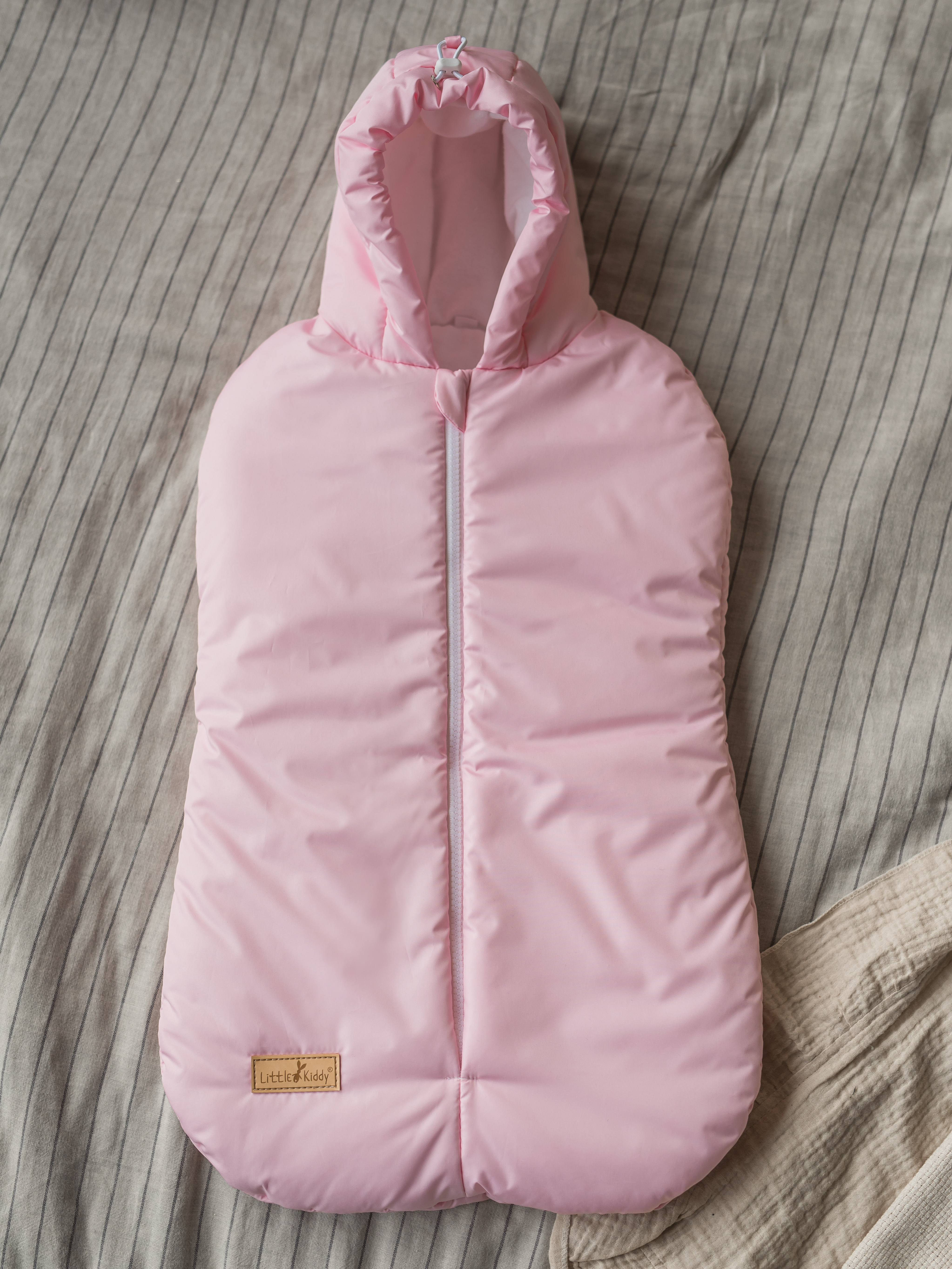Конверт в коляску Little Kiddy Кокон конверт в коляску розовый - фото 1