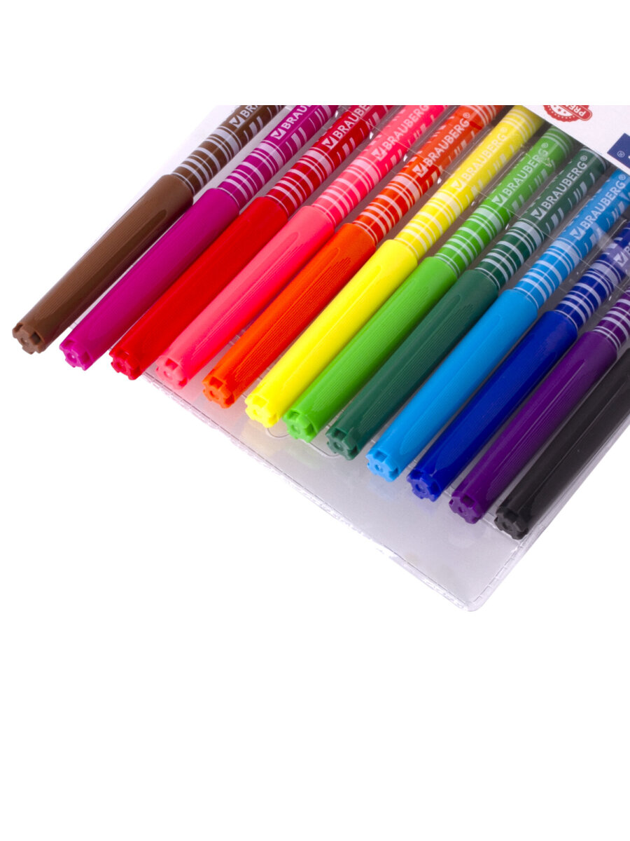 Фломастеры Brauberg 12 шт. - фото 11