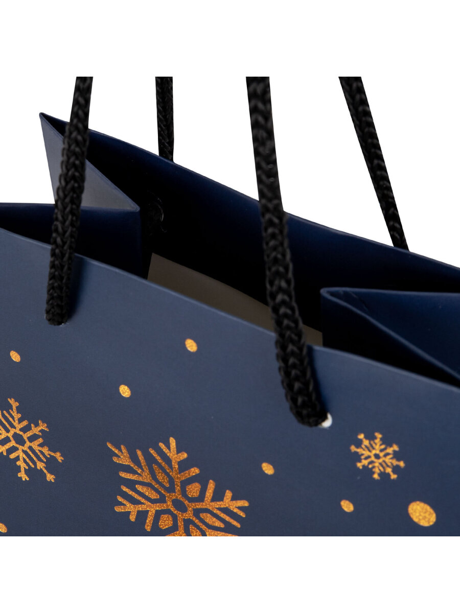 Пакет подарочный новогодний Золотая сказка пакетики под бутылки набор 4 штуки - фото 6