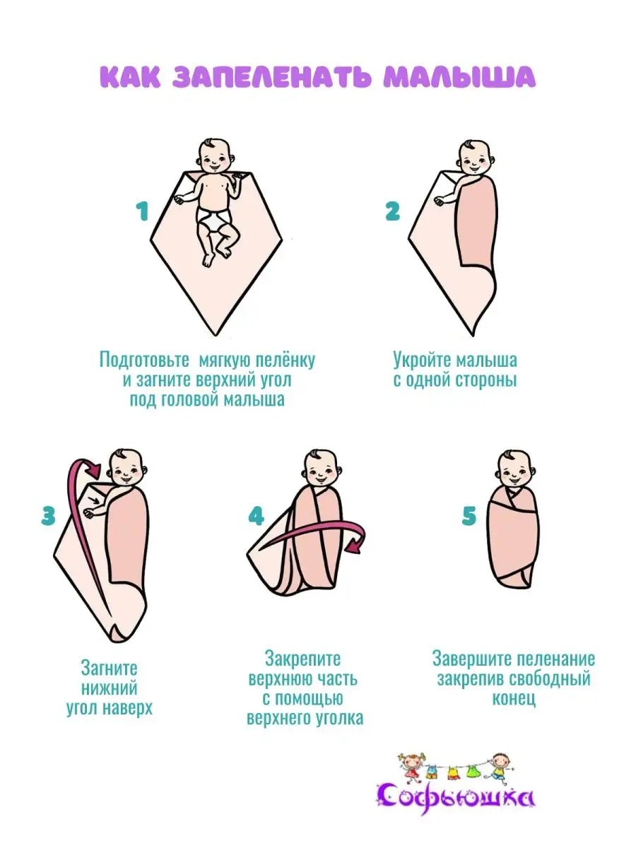 Пелёнка Софьюшка муслин 100х135 см 3 шт. - фото 5