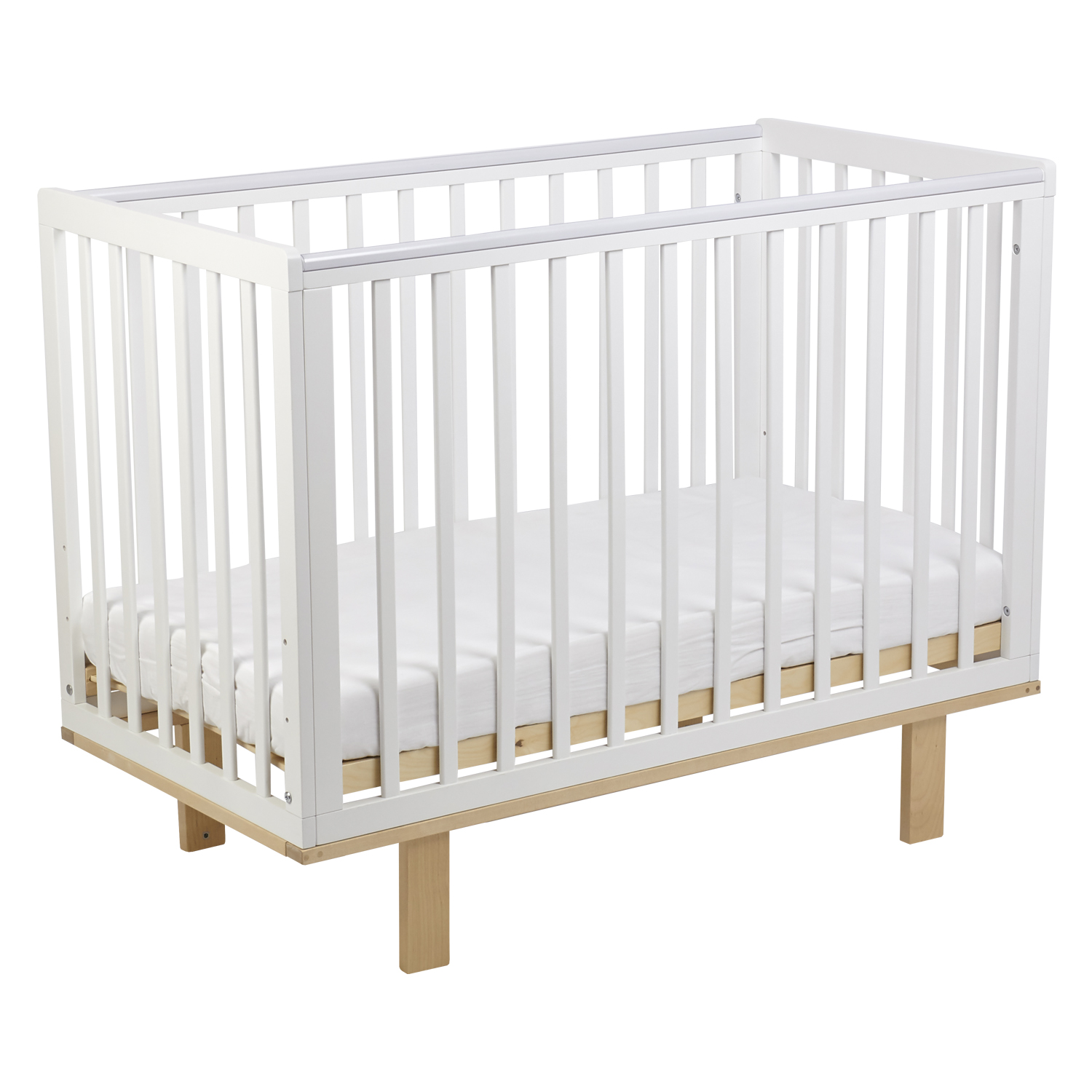 Детская кроватка Polini kids прямоугольная, (белый) - фото 11