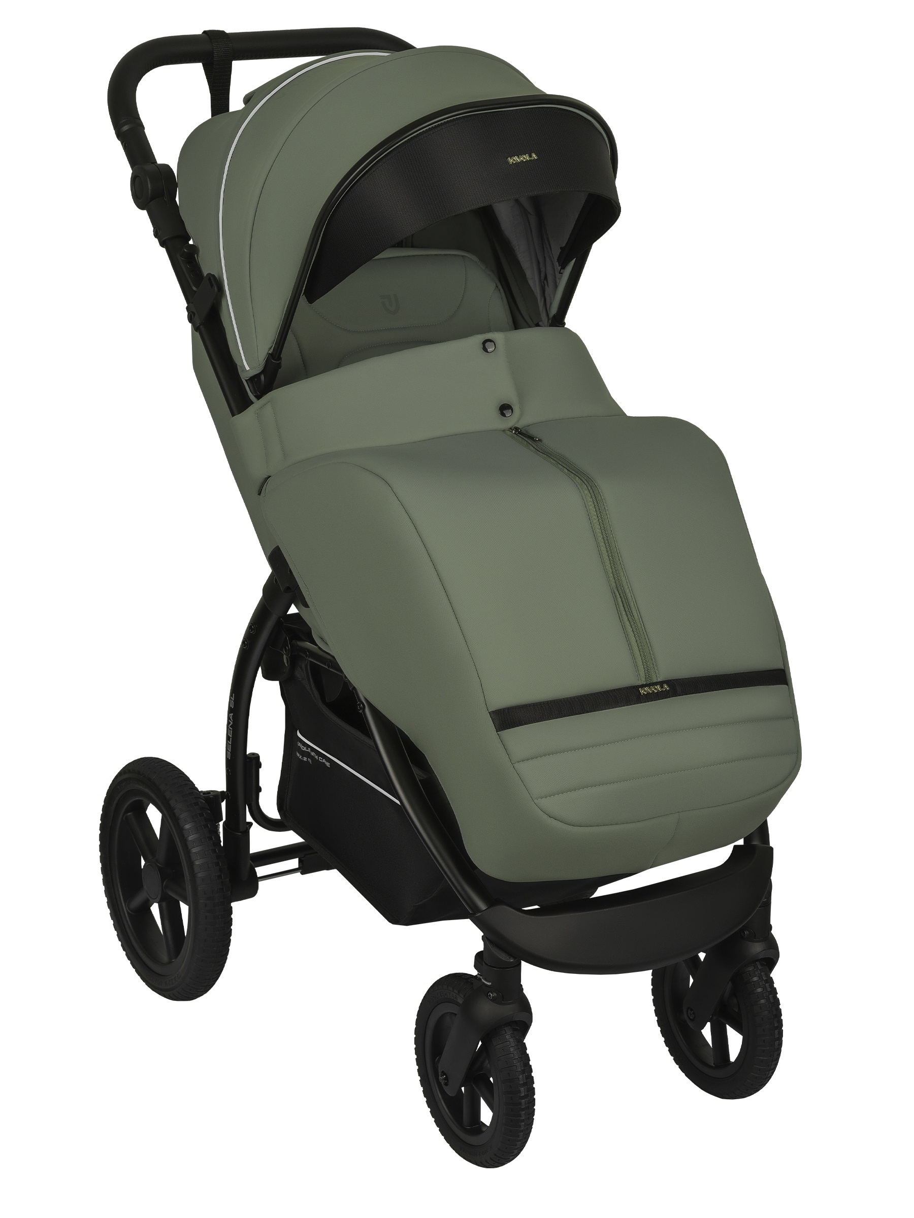 Коляска прогулочная JOVOLA Selena SL, всесезонная зеленый - фото 2