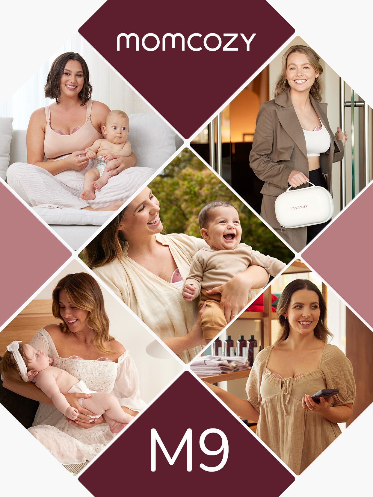 Молокоотсос электрический Momcozy BP223, Mobile Flow, M9, 2 шт - фото 15