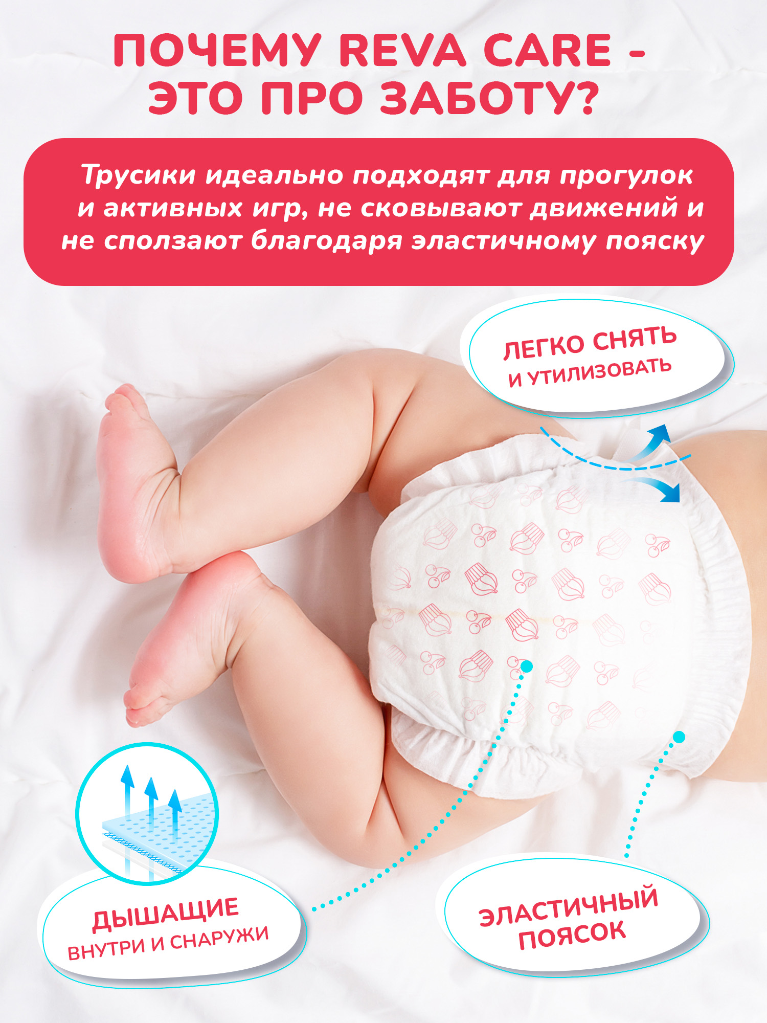 Трусики Reva Care Ultra Care XL (12-20 кг) 50 шт. - фото 2