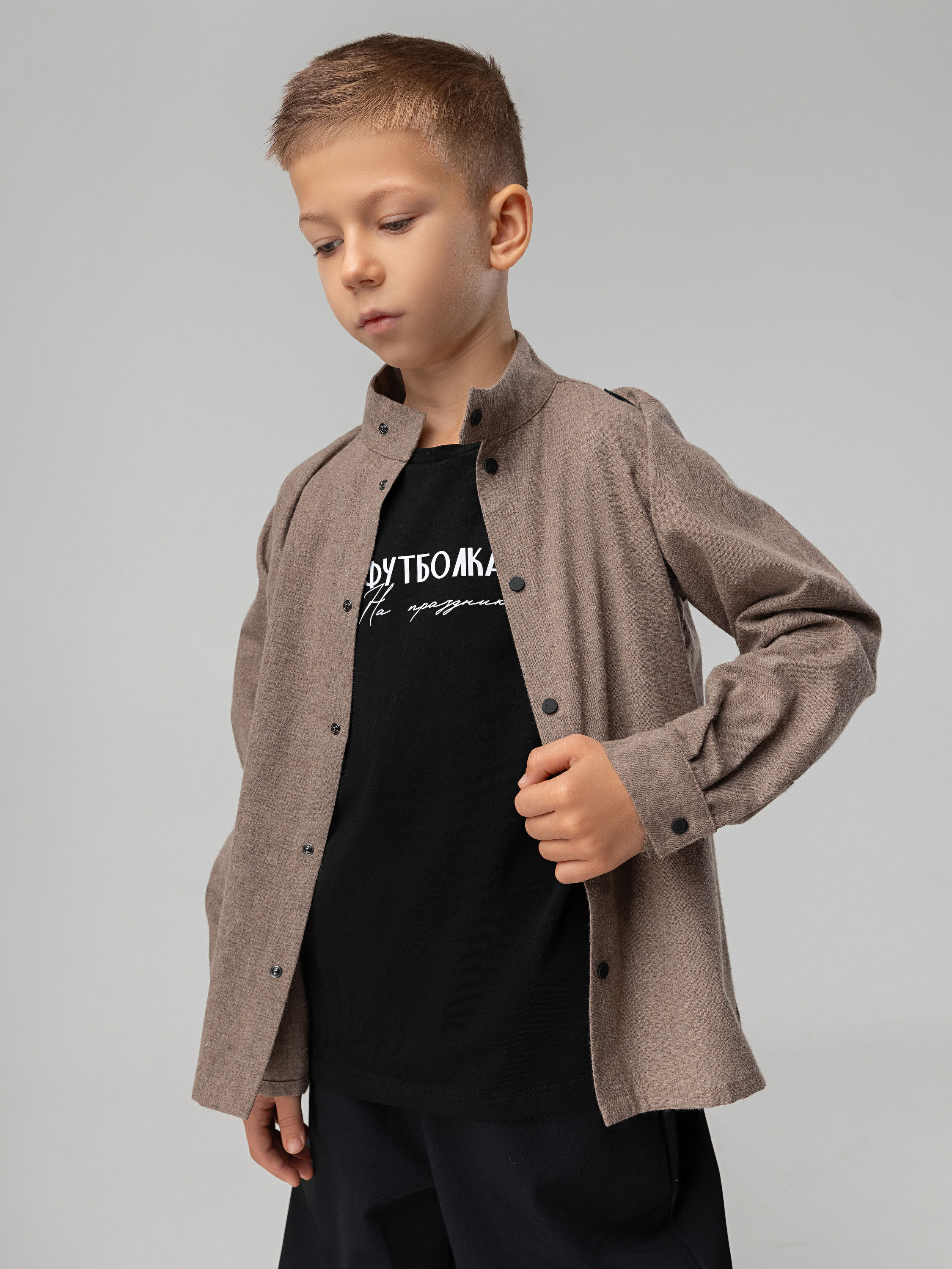 Рубашка Bodo 24-19MU_капучино - фото 4