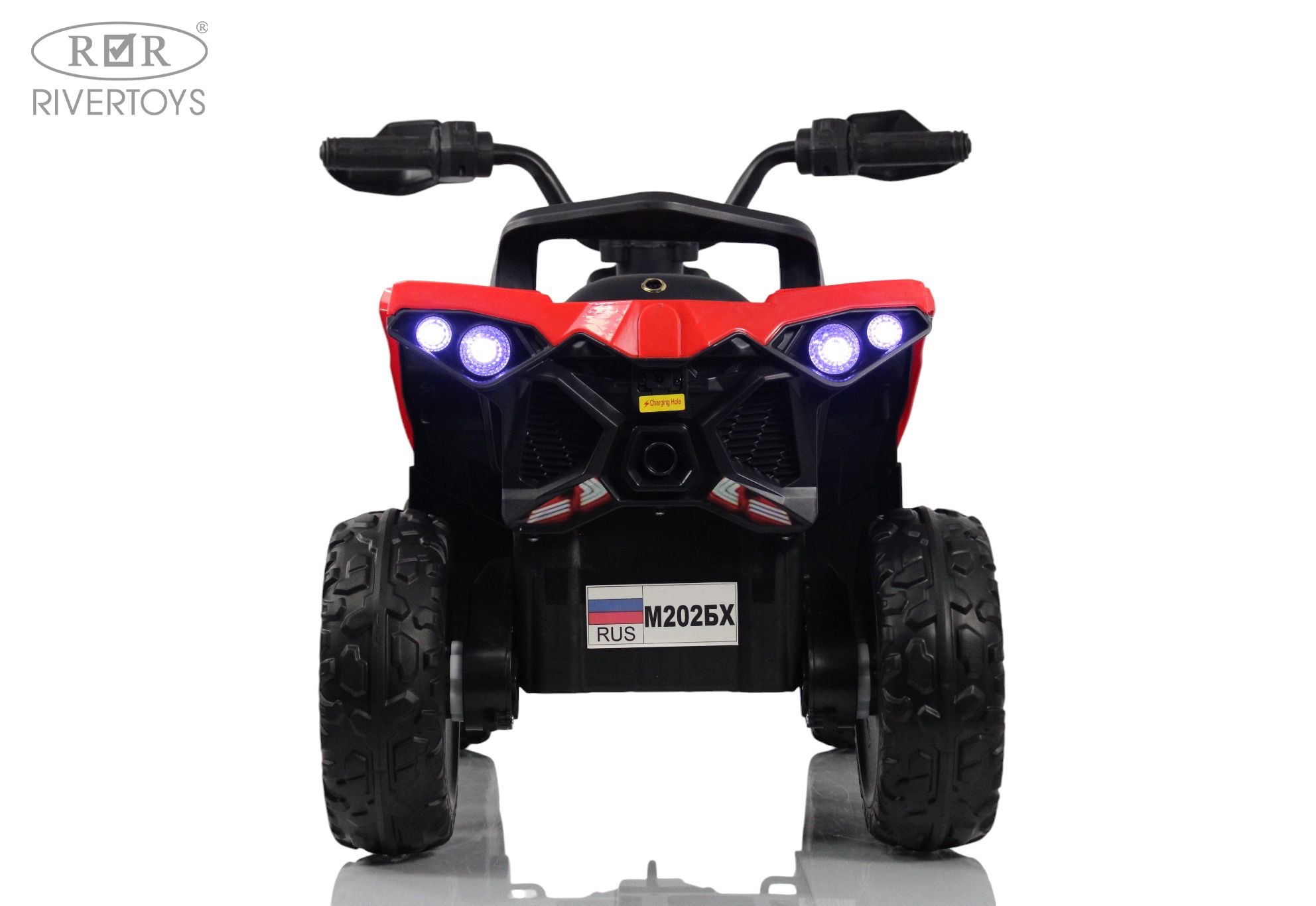 Электромобиль RIVERTOYS М202БХ-RED С пультом ДУ - фото 4