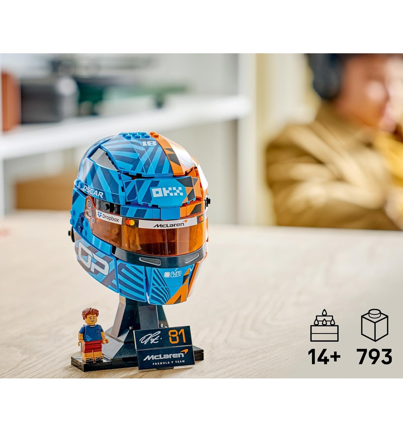 Конструктор LEGO Icons Oscar Piastri Helmet 793 дет. - фото 5