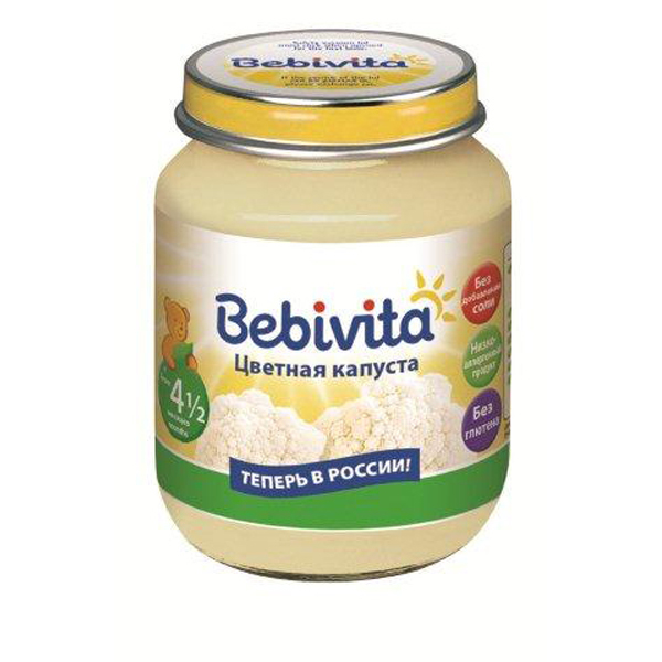 Пюре Bebivita Цветная капуста с 4 мес 100 г - фото 6