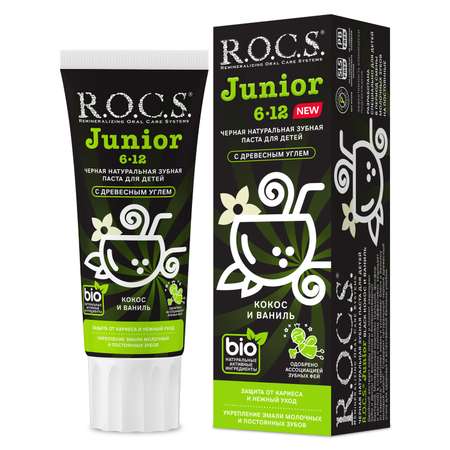 Зубная паста R.O.C.S. Junior Кокос и ваниль 74г