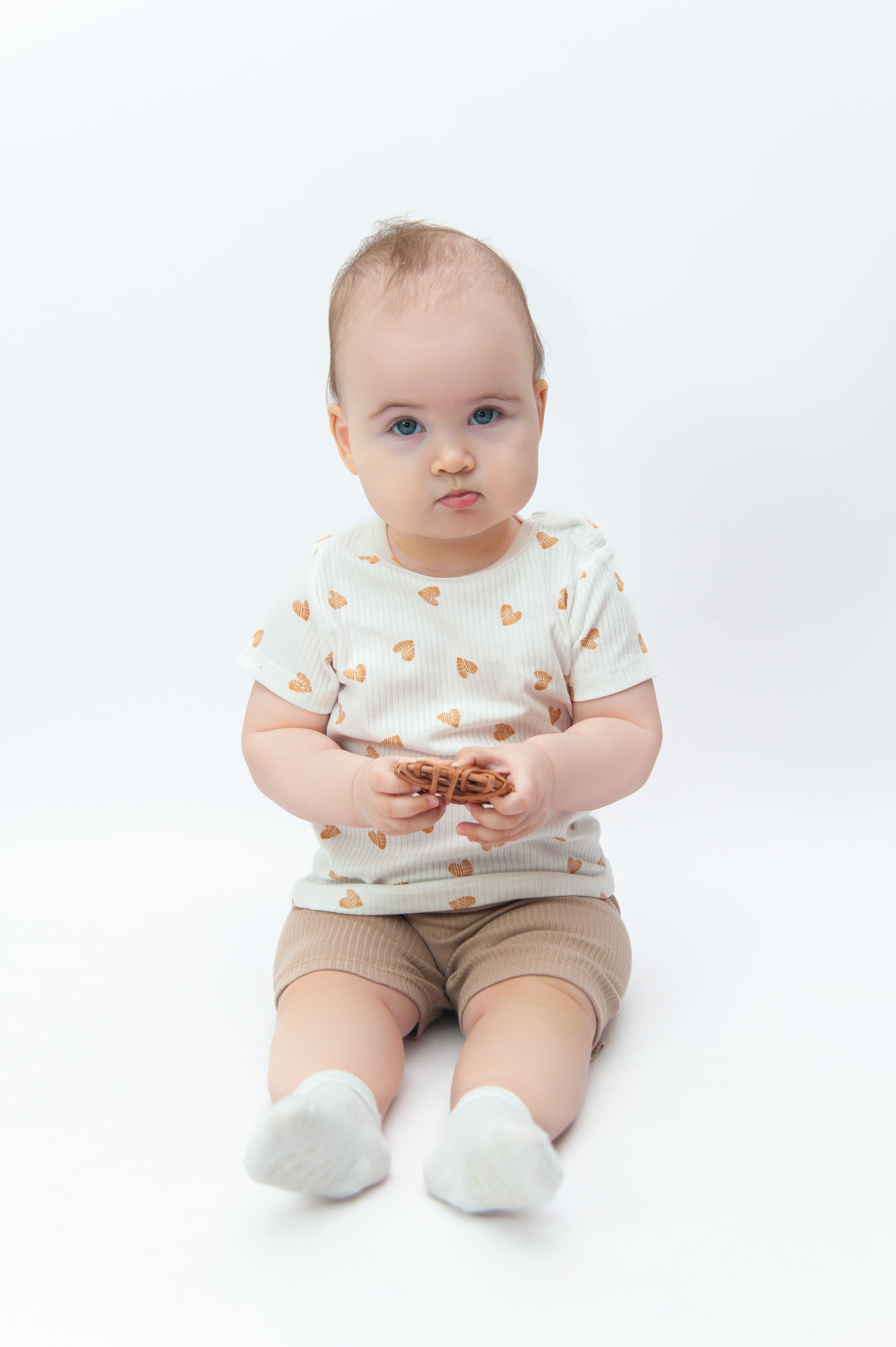 Комплект ЯРКО 05244 ИК Беж.сердечки/бежевый - фото 2