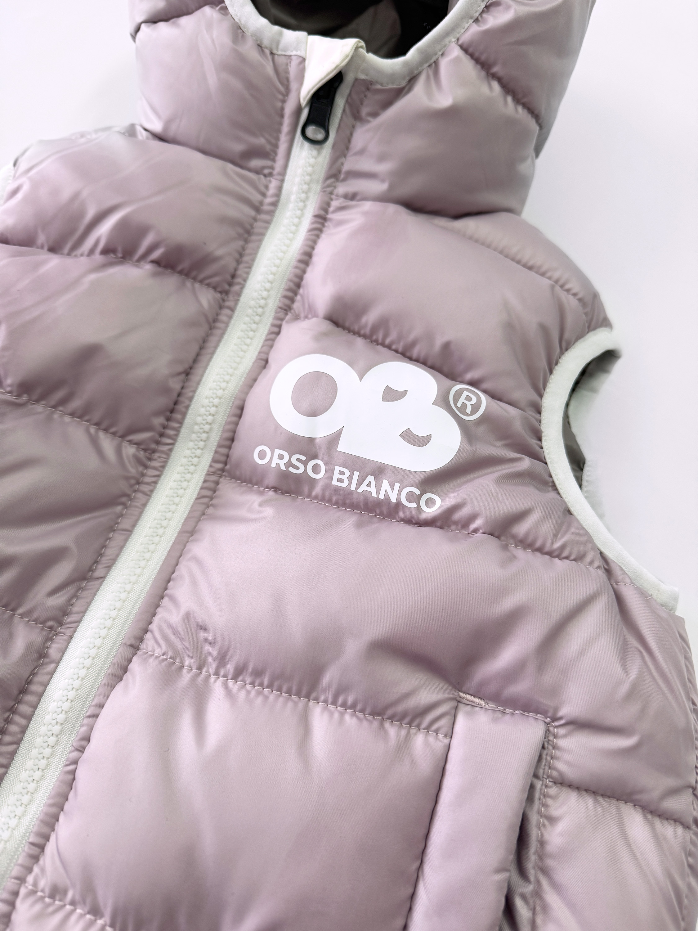 Жилет Orso Bianco OB31035-12_ гр.сиреневый/каппучино - фото 3