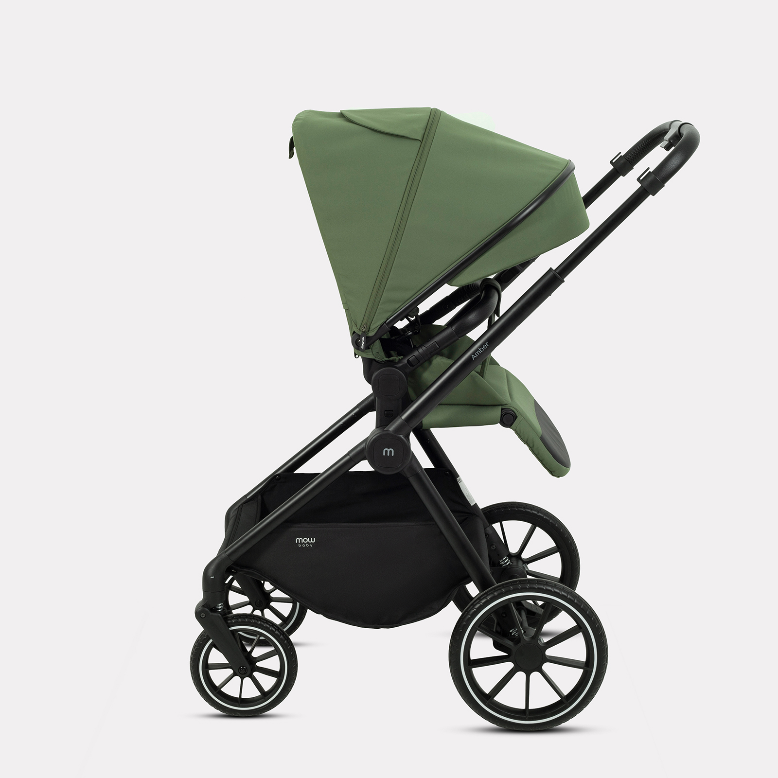 Коляска 3в1 MOWbaby AMBER зеленый - фото 15