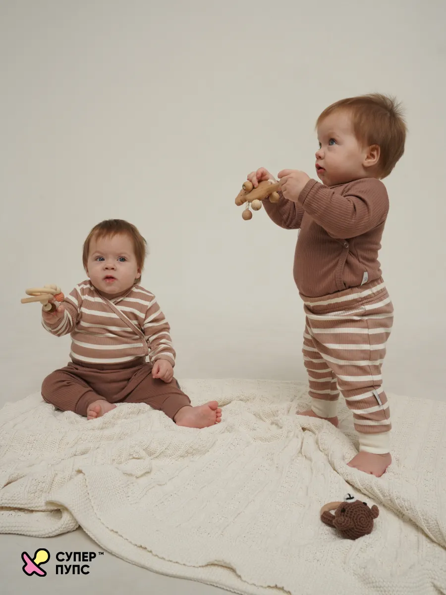 Боди 3 шт Супер Пупс нбр/3пр/бд/зап/таупкапибары - фото 22