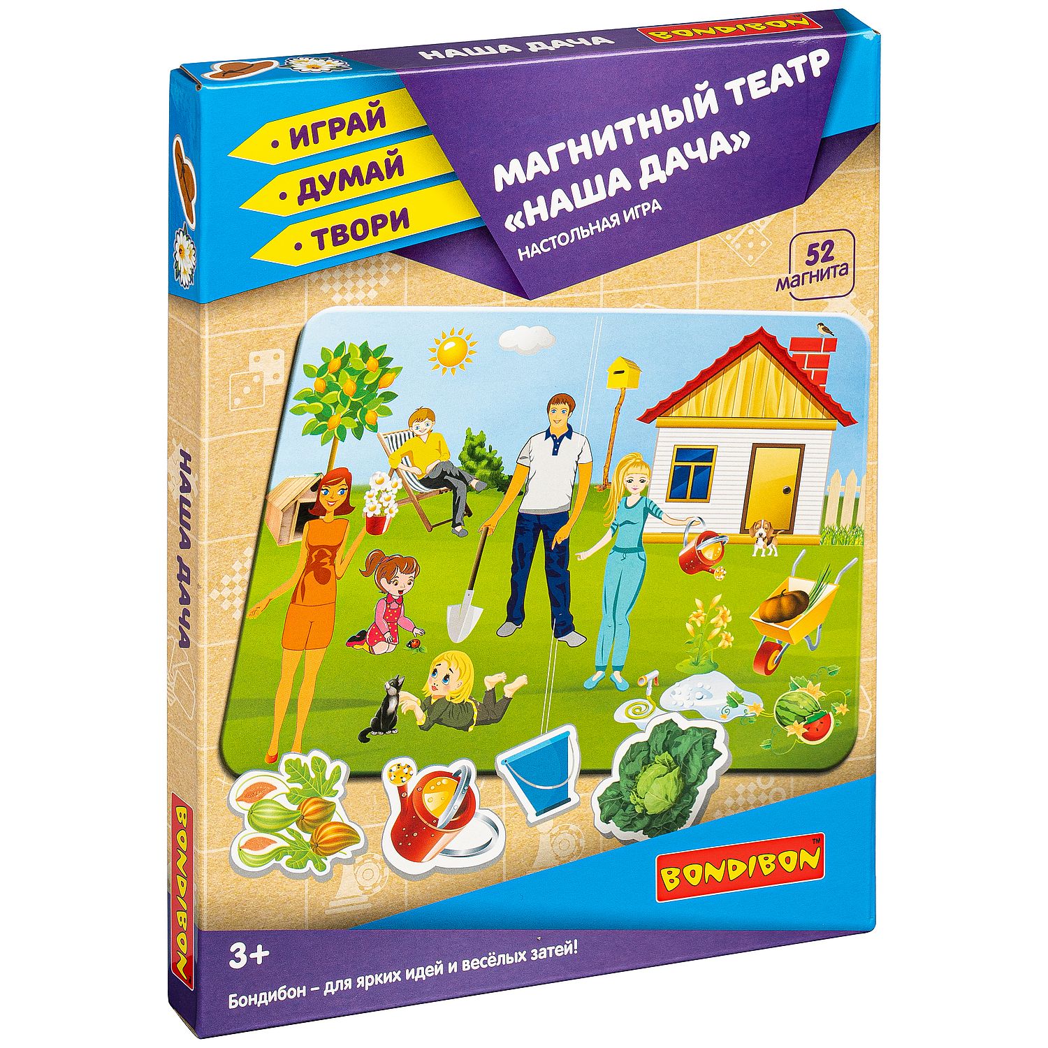 Настольная игра Bondibon магнитный театр Наша дача - фото 3