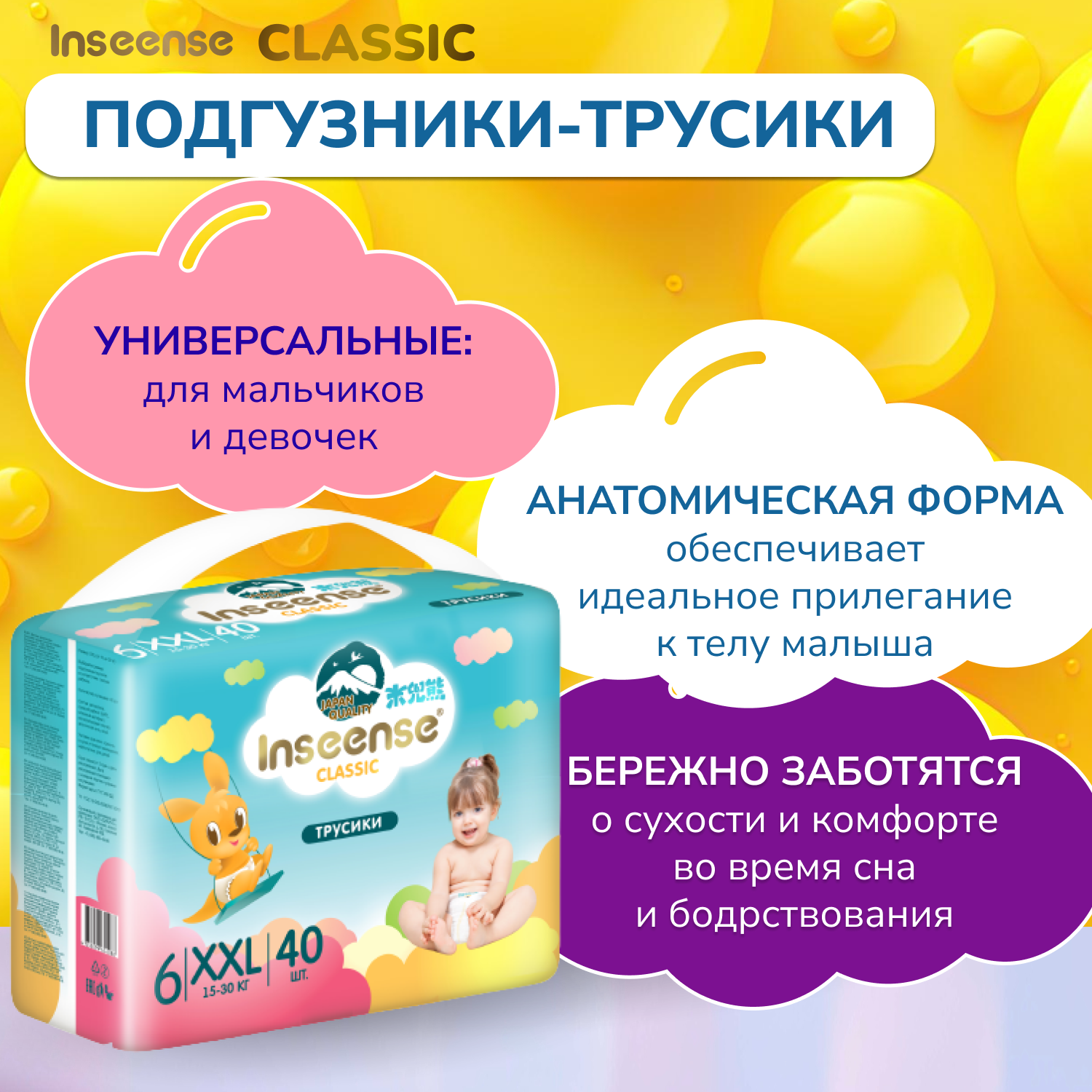 Трусики INSEENSE Classic XXL 40 шт. - фото 3
