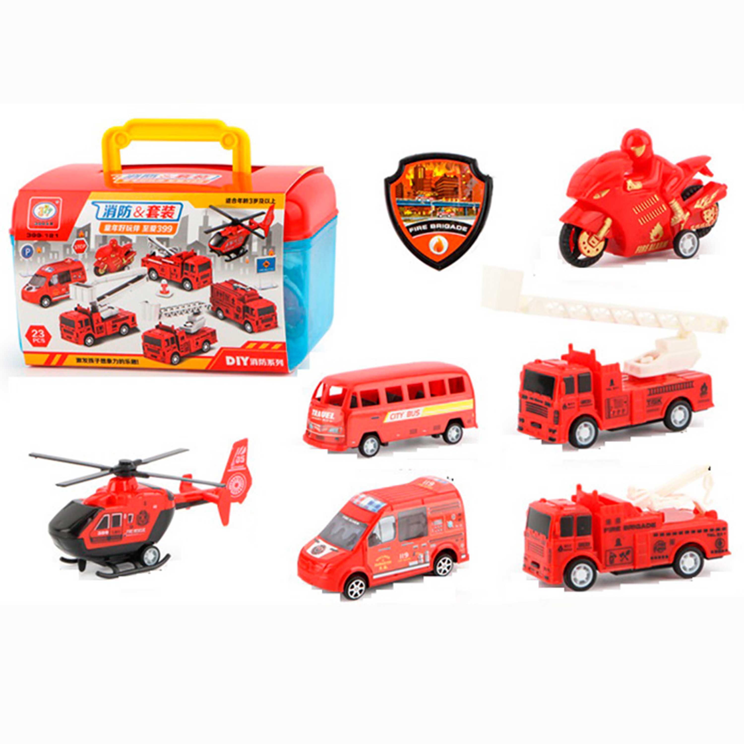 Игровой набор SHARKTOYS пожарных машинок 180000001 - фото 2