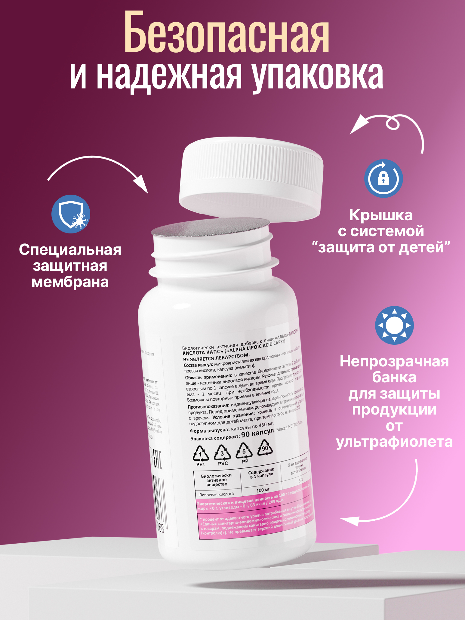 Альфа-липоевая кислота 100мг Green Leaf Formula антиоксидант для похудения очищение организма для энергии витамины для печени - фото 11