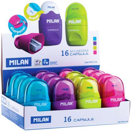 Точилка MILAN Capsule в ассортименте