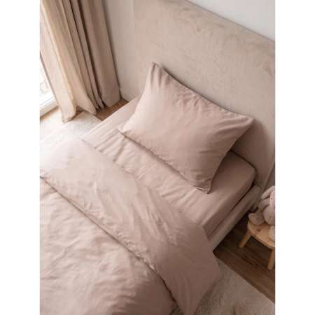 Простыня COROCOCO Какао 80 x 160 см на резинке 1 шт.